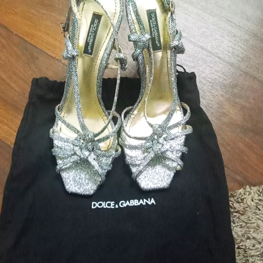 Dolce &Gabbana Silver Sandals